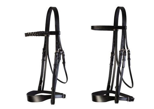Cameo Core Collection Hunt Bridle (With Plaited & Plain Browband)