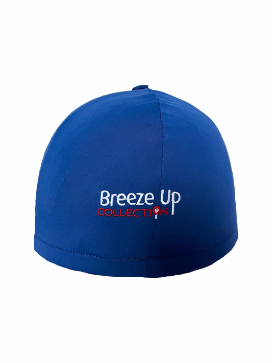 Breeze Up Lycra Hat Cover Navy Button-Top