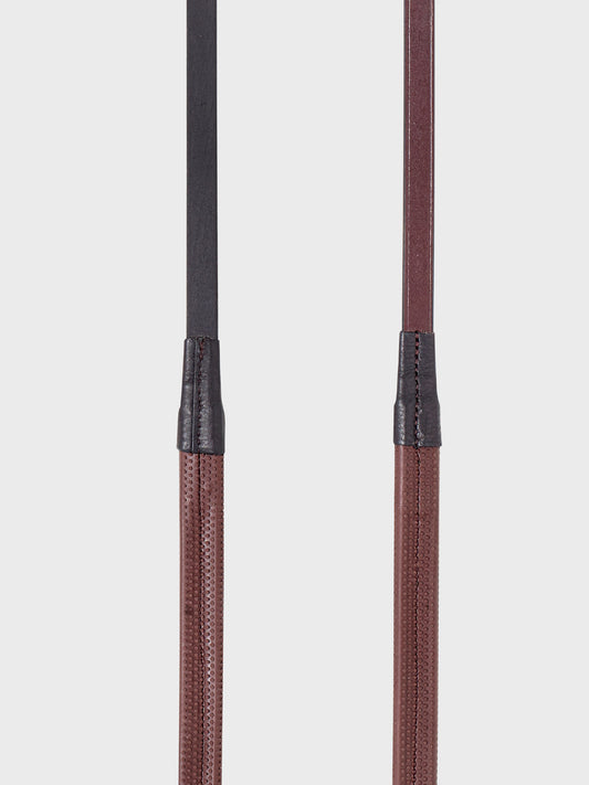 Rubber Grip Reins With New Martingale Stopper And Hook & Stud Closure