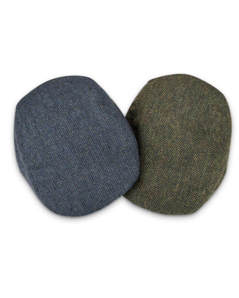 Hoggs of Fife Herringbone Waterproof Tweed Cap