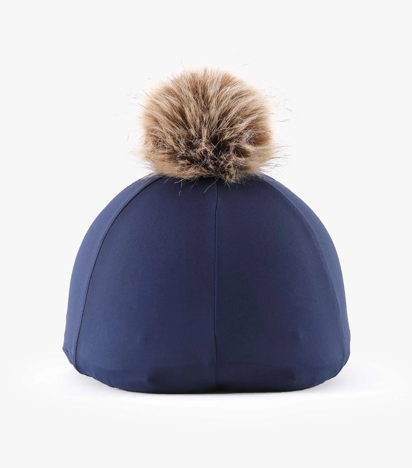 Jersey Hat Silk with Faux Fur Pom Pom