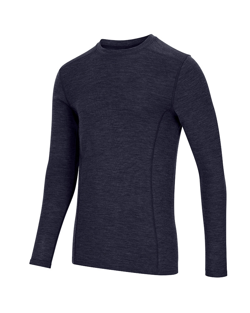 100% Merino Wool Crew Neck Base Layer Long Sleeve