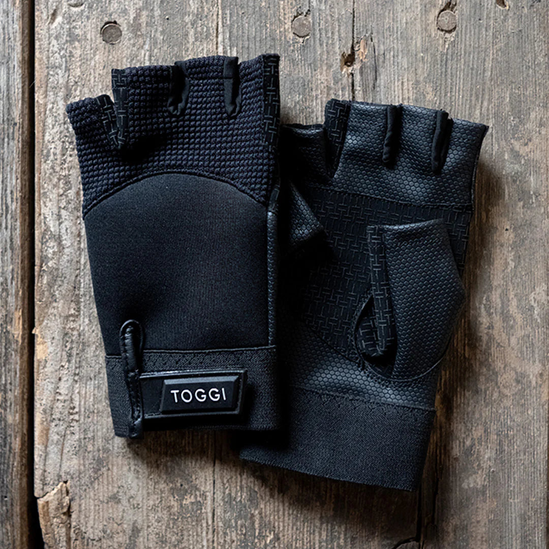 Toggi Ascot Fingerless Riding Gloves - Black