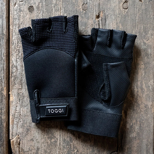 Toggi Ascot Fingerless Riding Gloves - Black