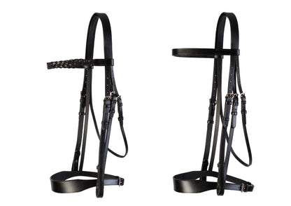 Cameo Core Collection Hunt Bridle (With Plaited & Plain Browband)