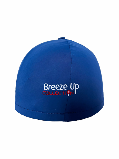 Breeze Up Lycra Hat Cover Navy Button-Top