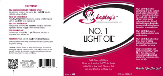 Shapley's NO.1 Light Oil