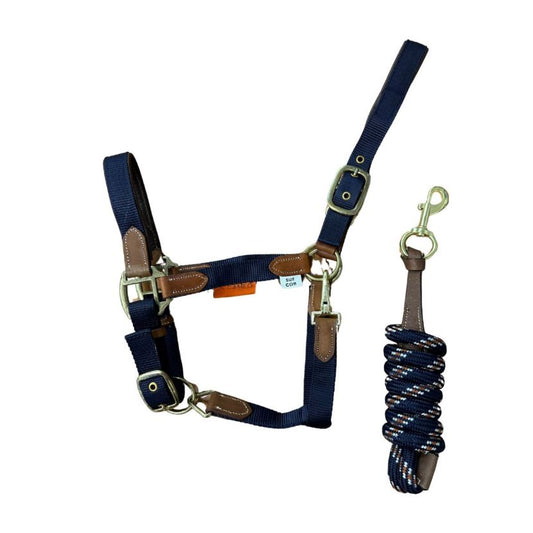 Performance Leather Headcollar And Lead