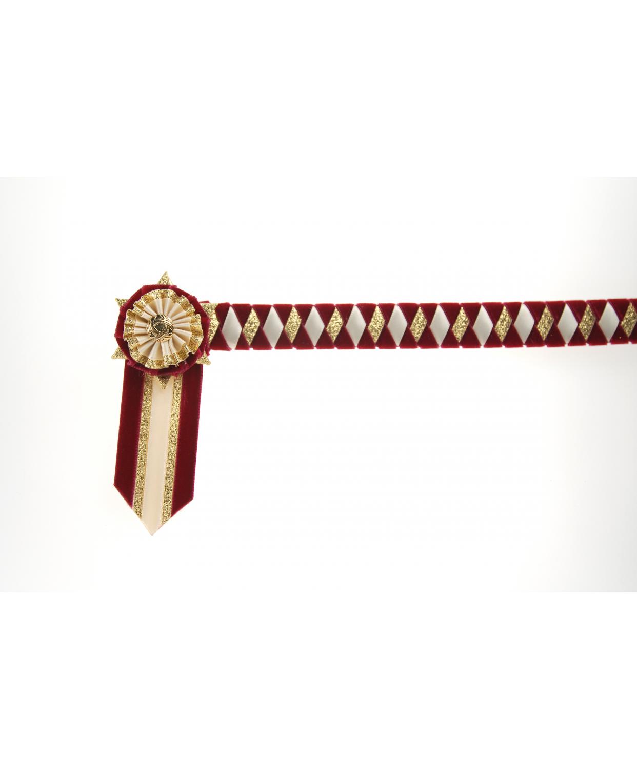 Boston Browband Burgundy Cream Gold