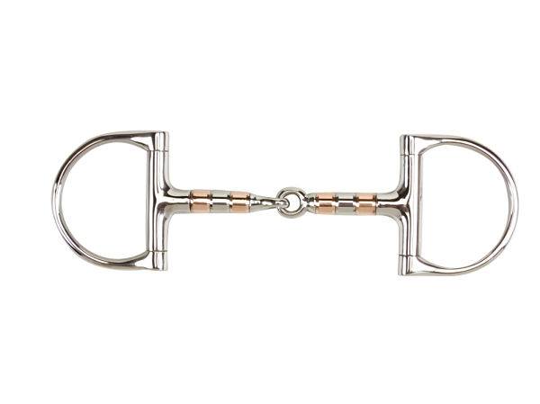 Copper Roller Jointed D Ring Snaffle