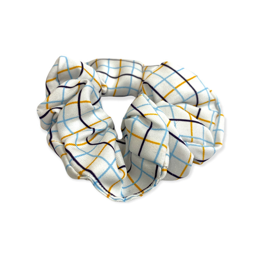 Official Pony Club checked hair scrunchies