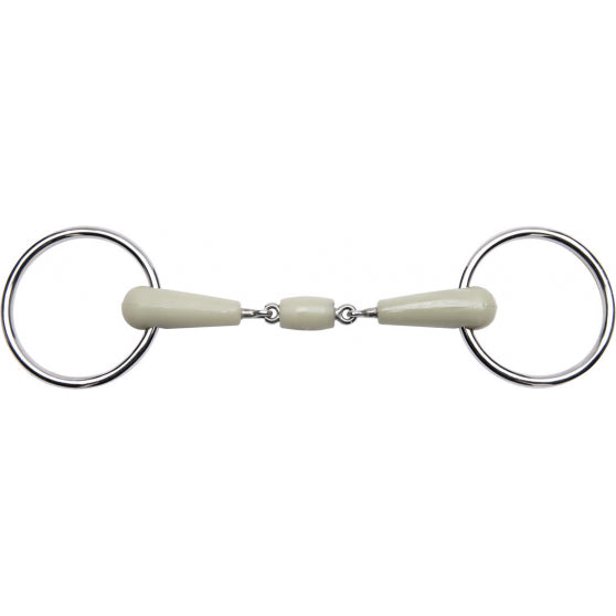 Flexi double-jointed ring snaffle