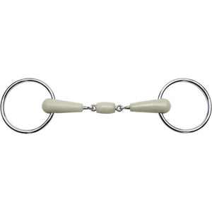 Flexi double-jointed ring snaffle