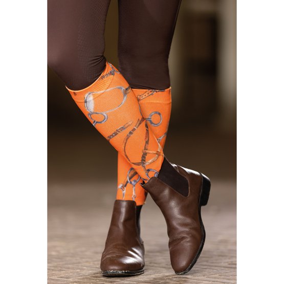 HKM Riding Socks Allure Orange One Size