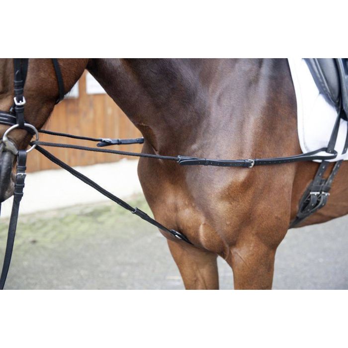 HKM Triangle Draw Reins - Cord