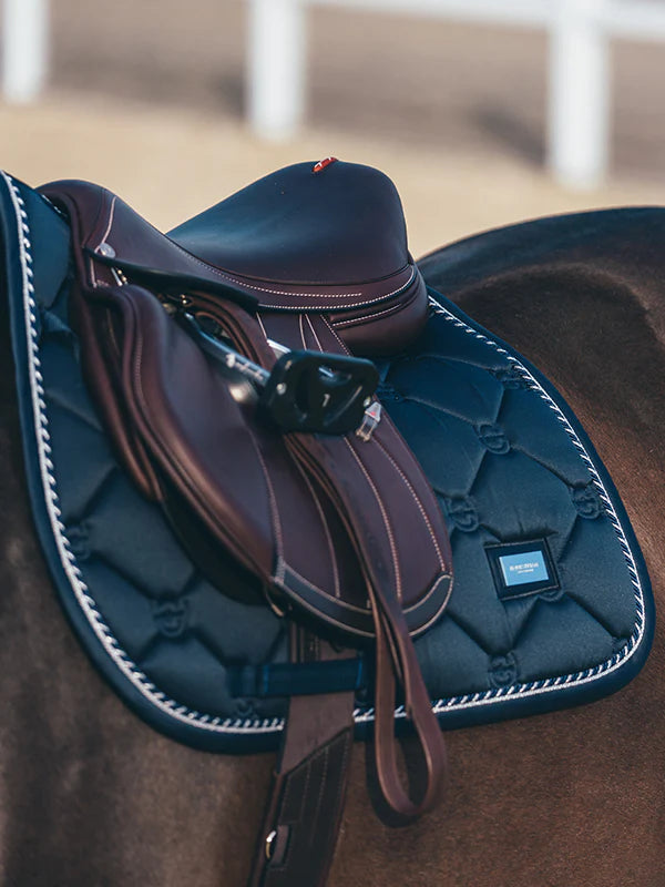 Equestrian Stockholm Jump Saddle Pad Midnight Blue