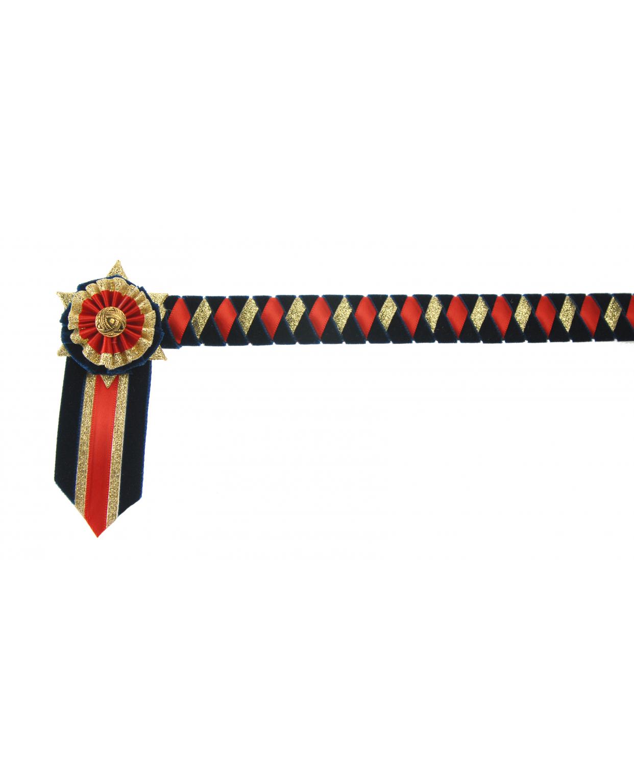 Boston Browband Navy Red Gold