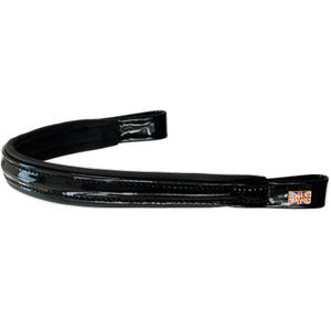 Patent Leather Black Browband