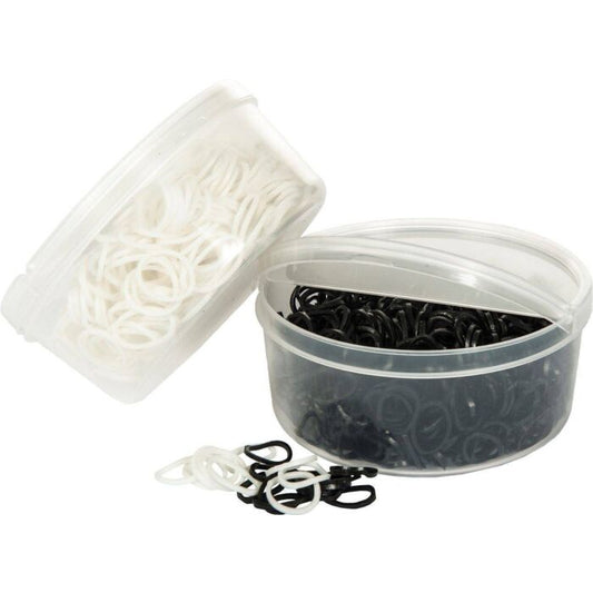 HKM Plaiting bands in reusable tub 500 pcs