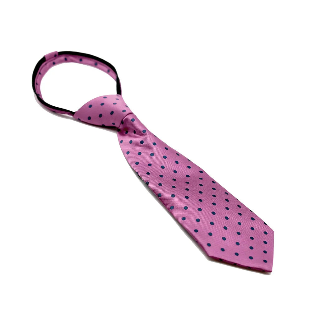Junior Polka Dot Zipper Tie