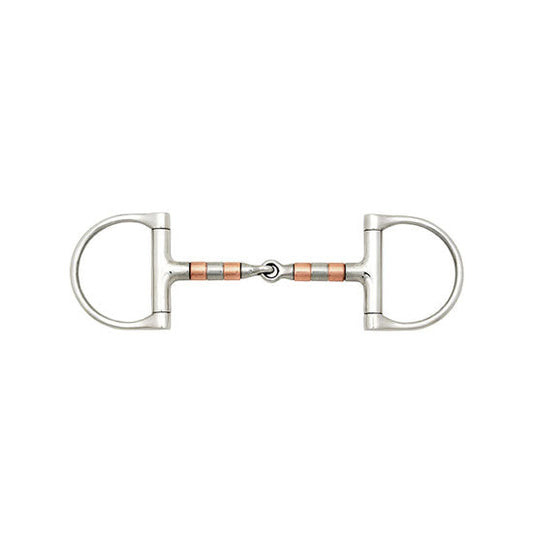 Polly Products Copper Roller D Ring Snaffle