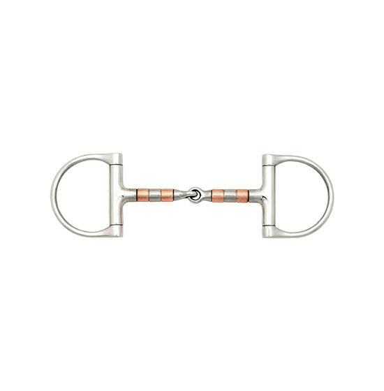 Polly Products Copper Roller D Ring Snaffle