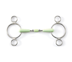 Premier Equine Apple Tech Peanut Jointed Two Ring Gag