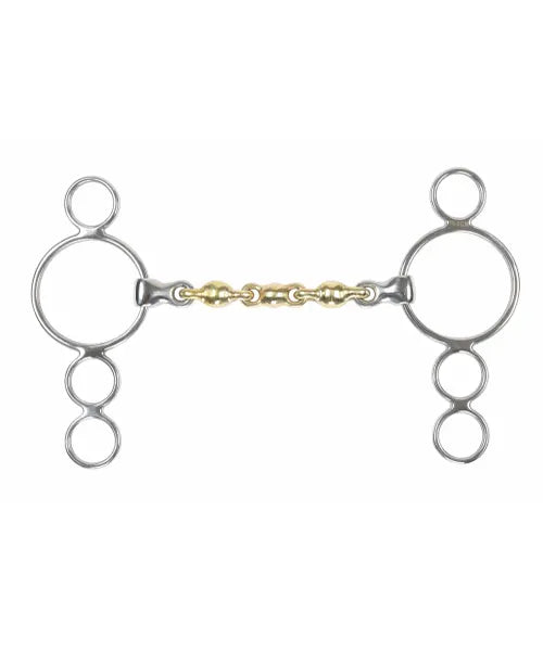 Shires Brass Alloy Waterford Three Ring Gag®