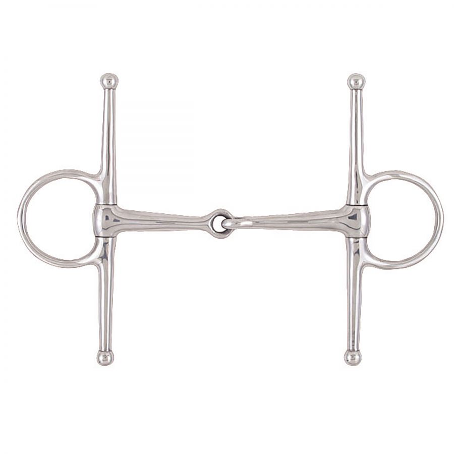 STAINLESS STEEL FULL CHEEK SNAFFLE BIT