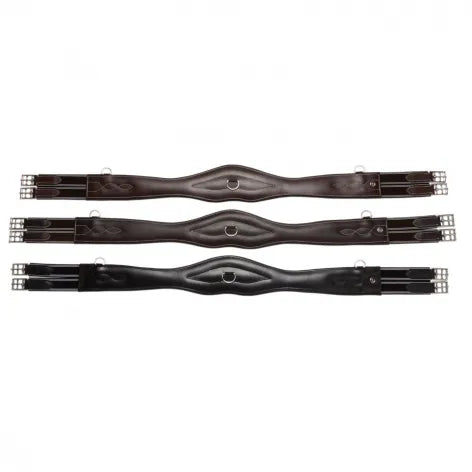 Time Rider Anatomical Leather Girth - Black