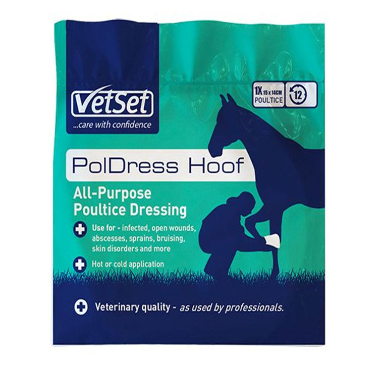 VetSet PolDress Hoof Poultice Single Dressing