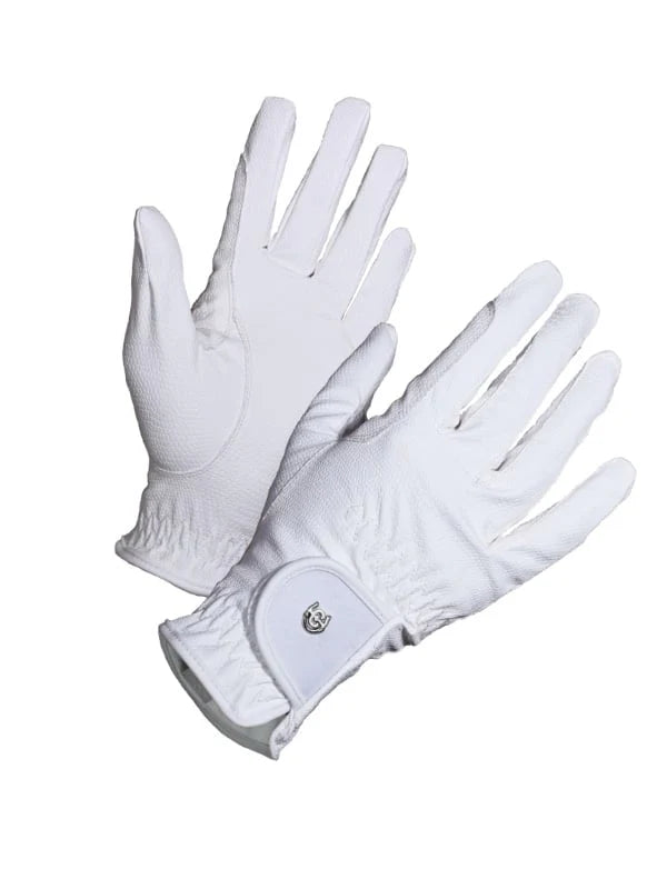 Equestrian Stockholm Riding Gloves Motion White