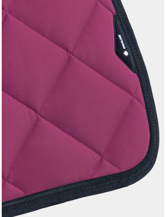 WOOD VIOLET ROMBO TECH QUILTED SADDLE PAD WITH TRIANGLE